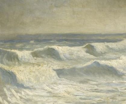 Alphonse Osbert, La vague à Diélette (détail)