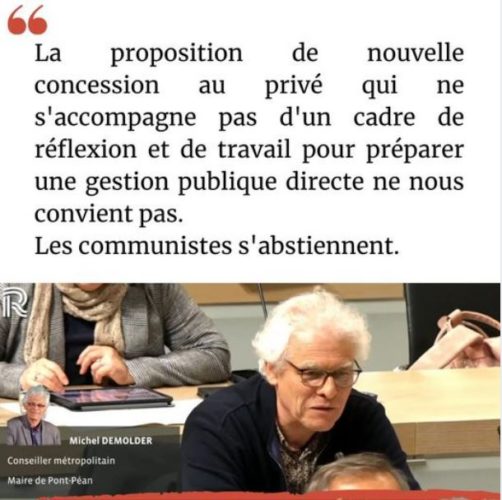 Conseil de Rennes Métropole du 16/11 - Transports : les communistes veulent envisager la gestion publique 