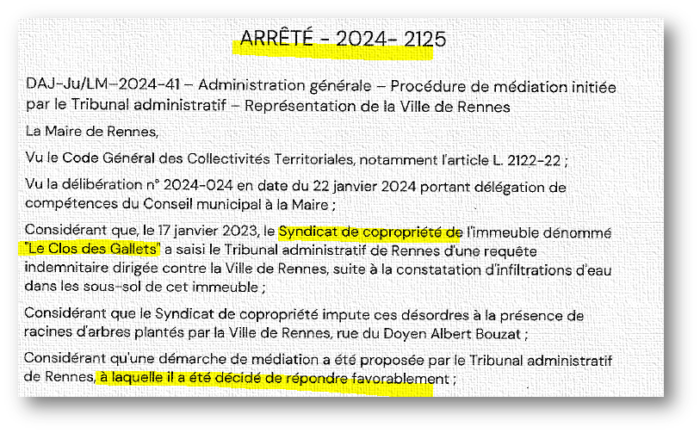 DAJ-Ju/LM-2024-41 - Administration générale ~ Procédure de médiation initiéepar le Tribunal administratif
