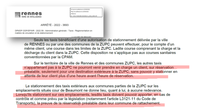 ARRÊTÉ - 2022 - 3693 DPMDP ODP/EP/MR - 2022.59 - Administration générale - Taxis - Règlementation