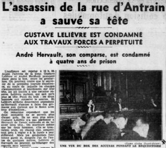 L'assassin de la rue d'Antrain a sauvé sa tête