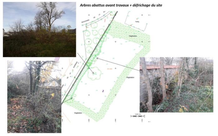 un nettoyage de la zone de travaux sera réalisé par Territoire