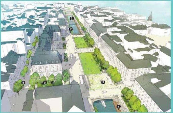 projet d'aménagement des espaces publics des quais de Vilaine,