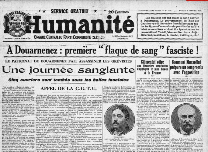L'Humanité : journal socialiste quotidien - 03/01/1925